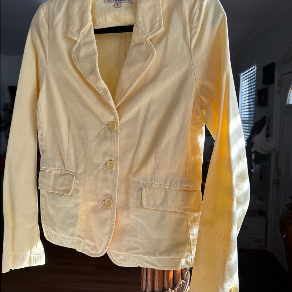 Juicy Couture Light Yellow Blazer
